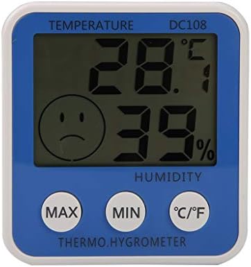 XDKLL преносен домашен LCD дигитален термометар за температура на внатрешноста на хигрометар мерач на влажност