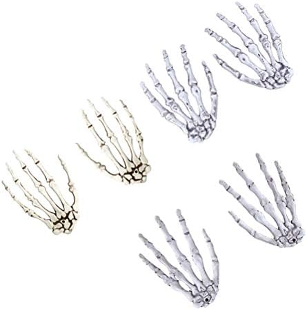 Doitool 3 пара Ноќта на вештерките скелети рачни коски за забави Декорација за незгодни реквизити