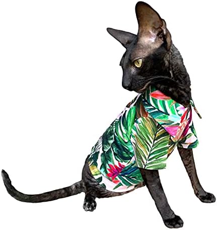 Хавајската маица без влакна на Котомода за Сфинкс и гола мачка