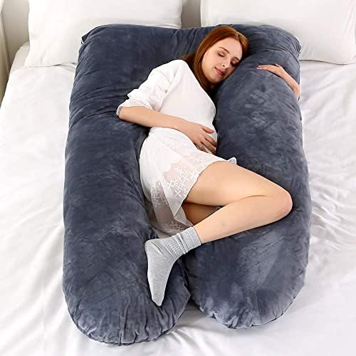 Whatsbedding Перници за бременост за спиење, перници во форма на бременост, целосна перница на тело