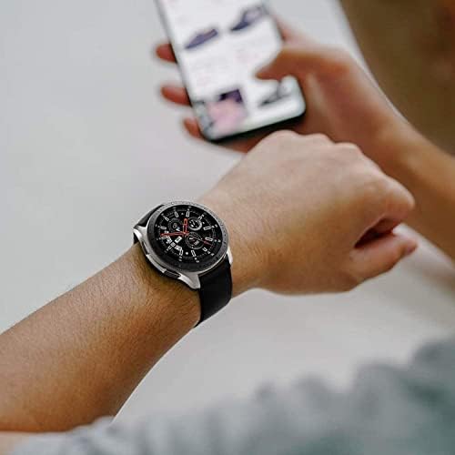 YouKex 20mm/22mm Watch Band компатибилен со Samsung Galaxy Watch Active 2 40mm 44mm, Galaxy Watch 4, Galaxy Watch 3 41mm 45mm, Galaxy Watch