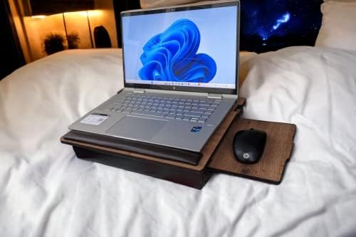 Mobashyr Lap биро за лаптоп - Совршена биро за кревет за лаптоп, лаптоп штанд за кревет - преносен и удобен - идеален за студенти од колеџ,