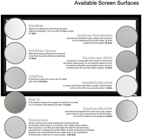 Вутек Ву-лесен wallиден монтажа на проекторот Екран 159in Diag 16: 9 | 2 1/2in црна кадифена рамка анти-безобразен филм за домашно кино