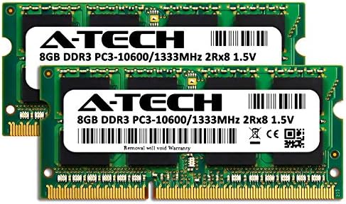 A-Tech 16 GB комплет RAM меморија за Dell Latitude E6520, E6510, E6420, E6320, E6220, E5520, E5420 лаптоп | DDR3 1333 MHz SODIMM PC3-10600