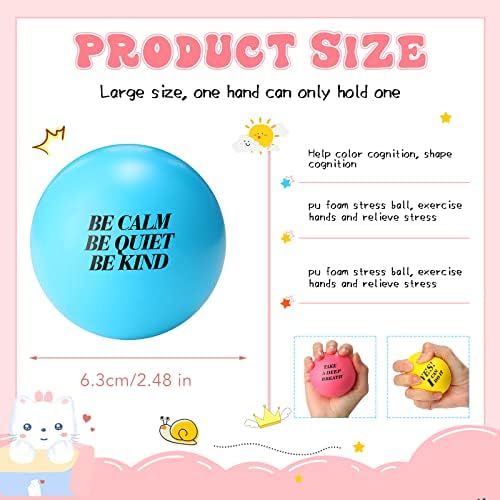 20 парчиња мотивациски стрес топки Детска рака за вежбање топки пена за олеснување на стресот Смешно стрес олеснување подароци мини