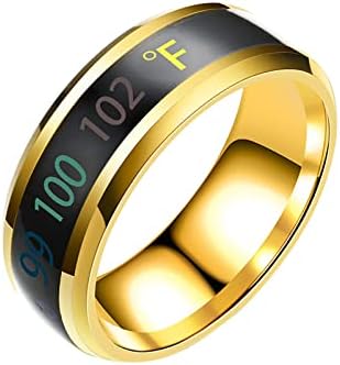 Прстени за жени 2023 година роденденски подароци ringвонат двојки интелигентни модни физички приказни прстени температурни прстени
