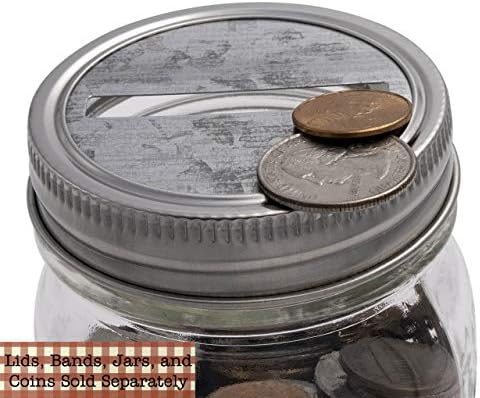 Монета Слот Банка Галванизиран Метал Капак Инсерти За Мејсон, Топката, Конзервирање Тегли