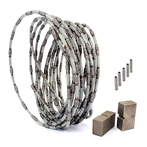 Subrilli 10m дијамантски жица за сечење рударски јаже пила со затворена јамка за конектор за гранит мермер Jade бетонски камен
