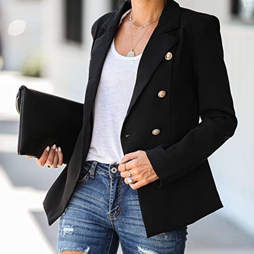 Xiloccer omeенски палта и јакни женски обични лесни теки јакна тенок палто со долги ракави, размачкани деловни деловни палта