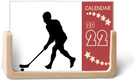 Спортски хокеј што работи физичко образование 2022 Планер за календари на биро за 12 месеци