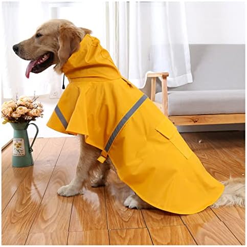 Турггк домашно милениче Дог од домашно мантил водоотпорна јакна од кучиња со кучиња со џеб прилагодлива лесна пончо со рефлексивна