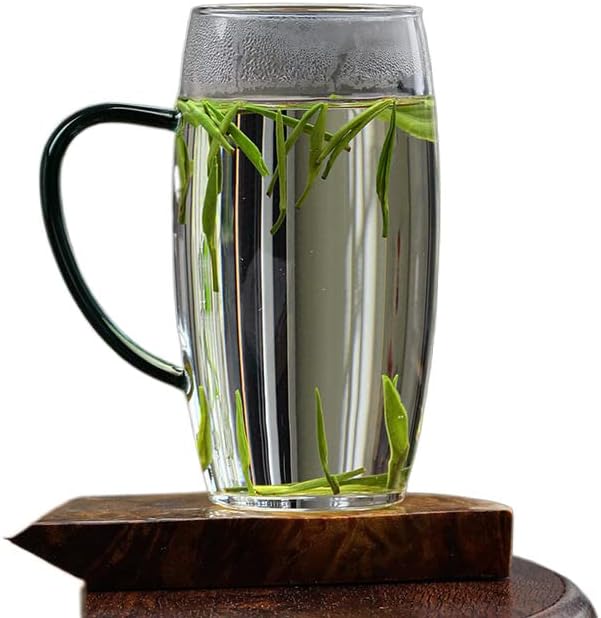 Лемаил Перика Стакло зелен чај чаша дама висока температура отпорни пиење чај чаша транспарентен високо-крајот миризливи чај子子