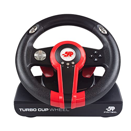FRTEC Switch Turbo Cup Racing Воланот и 2 сет на педали, менувачи на лопатка, повратни информации за вибрации, приклучок и репродукција за Switch, Switch OLED и компјутер