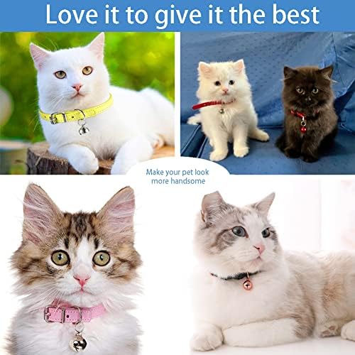 Аосора јака со мачки со bellвона, слатки додатоци за мачки за домашни миленици, прилагодливи за кутре со мачки