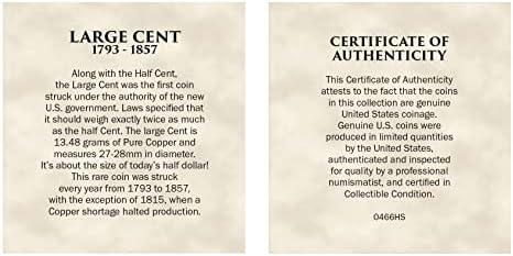 Омилени американски Паричка Богатства Колектор Голем Цент 1793-1857 Монета