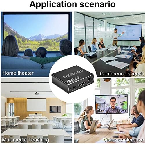 Yiisu 0R7MBO HDMI аудио сплитер верзија 2 0 4K60PS5 до оптичко влакно 5 1 Аудио 3 5 Сплитер
