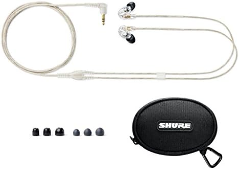 Shure SE215 PRO Жичен Слушалки-Професионални Звучни Изолациски Слушалки, Јасен Звук &засилувач; Длабок Бас, Еден Динамичен Микродрајвер