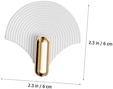 Cabilock 4 парчиња во форма на вентилатор во облик на силна леплива кука со тешки закачалки за повеќенаменски закачалки за закачалки