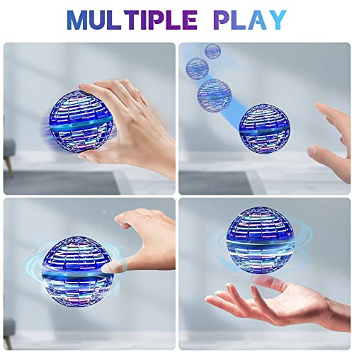 Pitklg летачки топки играчки 2023 надградена рака контролирана летачка орбита магична топка RGB LED светла Boomerang Spinner 360 ° Rotation