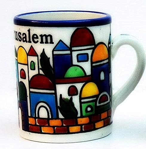Bluenoemi керамички кригла Ерменски дизајн Израелски Ерусалимски чаши