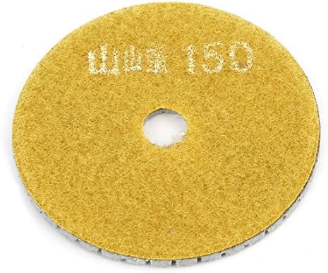 Iivverr жолто сива грит 150 3 плочка со дијаметар од плочка за мелмер мелмер подлога за полирање (жолто сиво грип 150 3 '' Diámetro Azulejo de