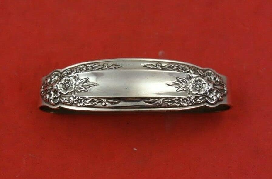 Прелуда од меѓународен прстен од сребрена салфетка со сребро #N144 оригинален 2 3/4 долг