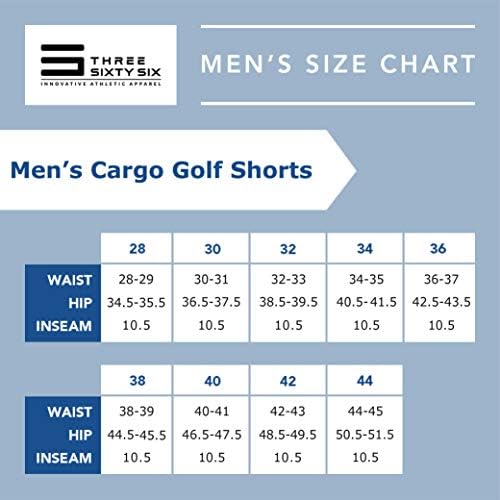 Карго голф шорцеви за мажи - суво вклопување, големи џебови, лесен, влага за влага, 4 -насочен дел