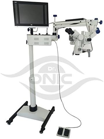 Стоматолошки Микроскоп 3 Чекор, Тип На Подот, 0-180° Наклонети Двогледи, LED Екран, HD Камера, Зрак Сплитер Д-Р Оник