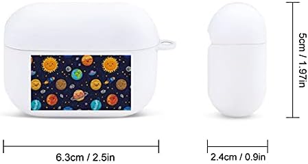 Астро Колекција-Сонце, Меркур, Венера Силиконски Заштитен Капак Отпорен На Удари Компатибилен Со Apple Airpods Про Случај За Безжично Полнење