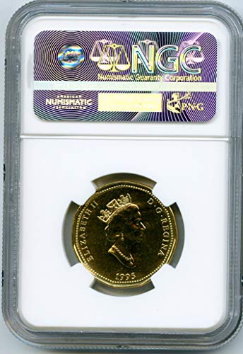 1995 Канада за мировни споменикот на Канада, ретки долар, врвен поп, само 11 $ MS67 NGC
