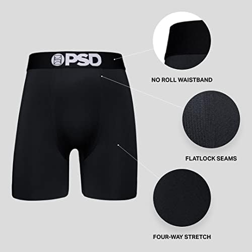 Кратки за боксерски печати за мажите за ПСД - Дишење и поддржувачка машка долна облека со ткаенина за влага за влага