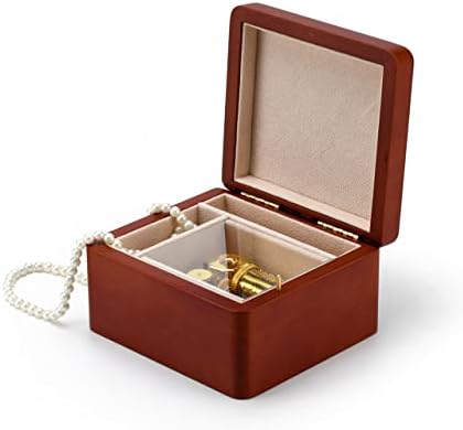 Едноставна Дрвена 23 Забелешка Ситна Музичка Кутија За Накит-Љубовна Приказна