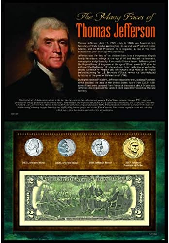 Американската Монета Богатства Многу Лица На Томас Џеферсон Монета И Валута