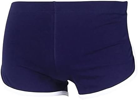 Менс памук боксери за машка мода под -платформа крпеница секси цврсти удобни боксери шорцеви спандекс