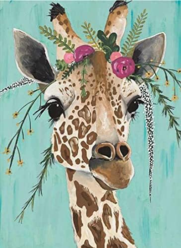 Цвет Круна Жирафа - 1000 Парче Дрвена Загатка - За Постарите, Деца Семејство &засилувач; Пријатели
