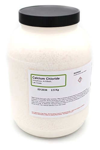 Калциум Хлорид, 2,5 кг - Безводен-4-8 Решетки-Лабораториски Одделение-Одлично за Биохемија &засилувач; Хемиски Експерименти-Кураторската
