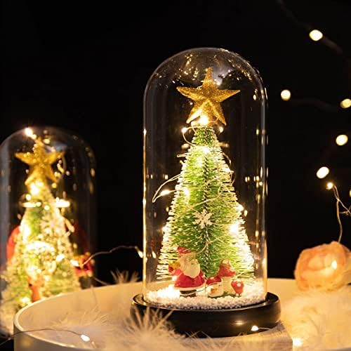 Нови Стаклени Орнаменти Божиќни Креативни Извозни Подароци ПРЕДВОДЕНИ Светла Светат Украсни Светла За Новогодишна Елка