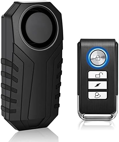 Kcmytoner vibration sensing велосипед аларм со далечински управувач, 113dB гласен велосипедски систем за аларм против кражба, безжичен