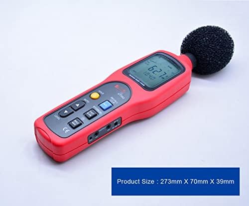Мерач на мерач на ниво на звук во Лиујун, дигитален тестер за бучава 30-130dB децибела за мониторинг на фреквенцијата на фреквенцијата/стапката