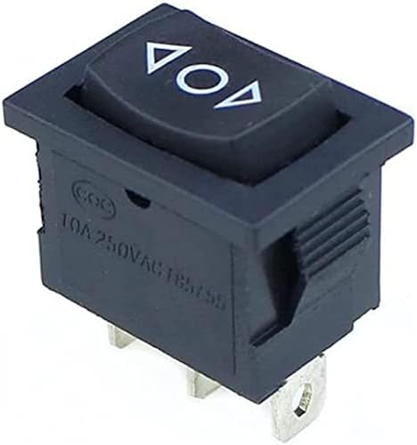 Копче За Прекинувач за напојување 1 парчиња KCD1 Mini Black 3 Pin / 6 pin Вклучување/Исклучување / Вклучување На Рокер ПРЕКИНУВАЧ AC 6A/250V10A/125V
