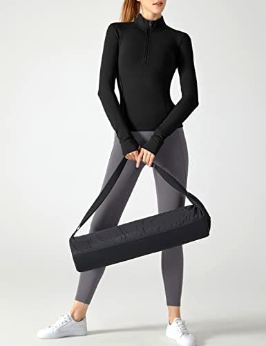 Apafes жени исечени црни тренинзи половина поштенски јакни лесни затегнати атлетски теретани врвови на врвови за спортска облека