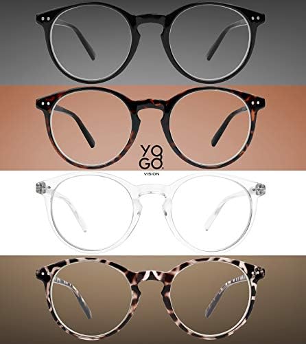 Јого Визија Очила За Читање За Жени Мажи Сина Светлина Блокирање Очила За Читање Тркалезни Читатели +1.5