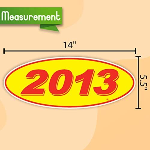 Верса ознаки 2011 2012 2013 & 2014 година на овален модел година на налепници на прозорци за дилер на автомобили гордо направени