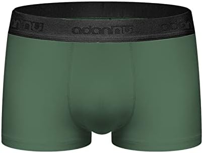 Менс боксери удобни тенок тенки гаќички со цврста боја на боксер со средно-половини меки брифинзи секси машка долна облека