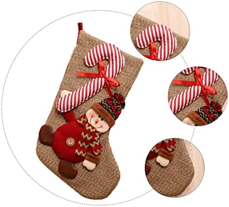 Sewacc 1pc Божиќни чорапи Crismistmas Decor Chrismas Cods Decors Декор Санта Божиќни чорапи Божиќни дрвја за Божиќни ирваси