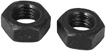 X-Gree M8 јаглероден челик одделение 8 шестоаголник Хексагон орев црна 100 парчиња (Tuerca Hexagonal Hexagonal de Grado 8 de Acero