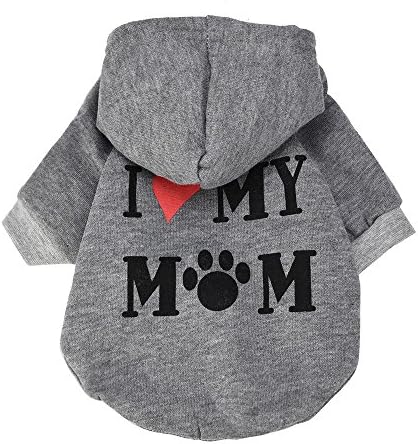 Howstar Pet Hoodie Count Симпатична печатена облека за кучиња мачки крпеници кошули со џемпери топол џемпер