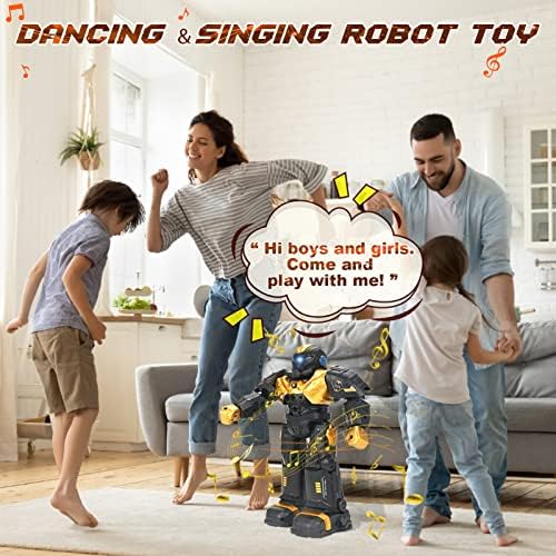 Играчки за роботи за 8 9 10 11 12 години момчиња девојчиња, програмабилни RC роботи деца играчки за полнење на гест, кои се чувствуваат роботски