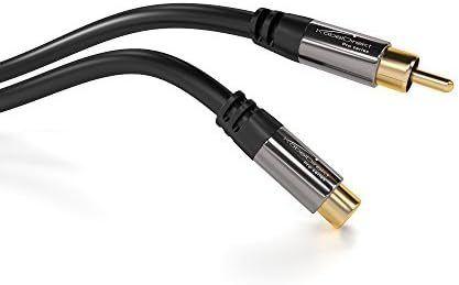 Кабелдирк - RCA/Phono Extension Cable Кабел - 6ft краток - аудио/дигитален/видео