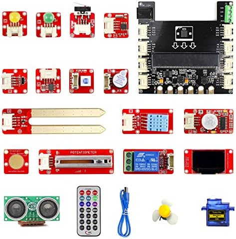 Комплет за сензори Elecrow, компатибилен со микробит, комплет за електроника за учење на програмирање Crowtail, комплет за кодирање